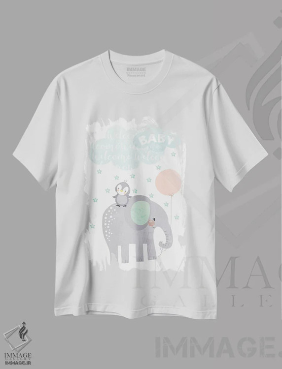 تیشرت سفید طرح دار ماجراجویی کودکانه II، تزئینی اثر جنیفر اللوری | immage.ir