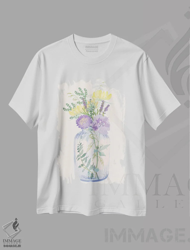 تیشرت سفید طرح دار گیاه شناس سوم، تزئینی اثر جنیفر اللوری | فروشگاه ایماژ
