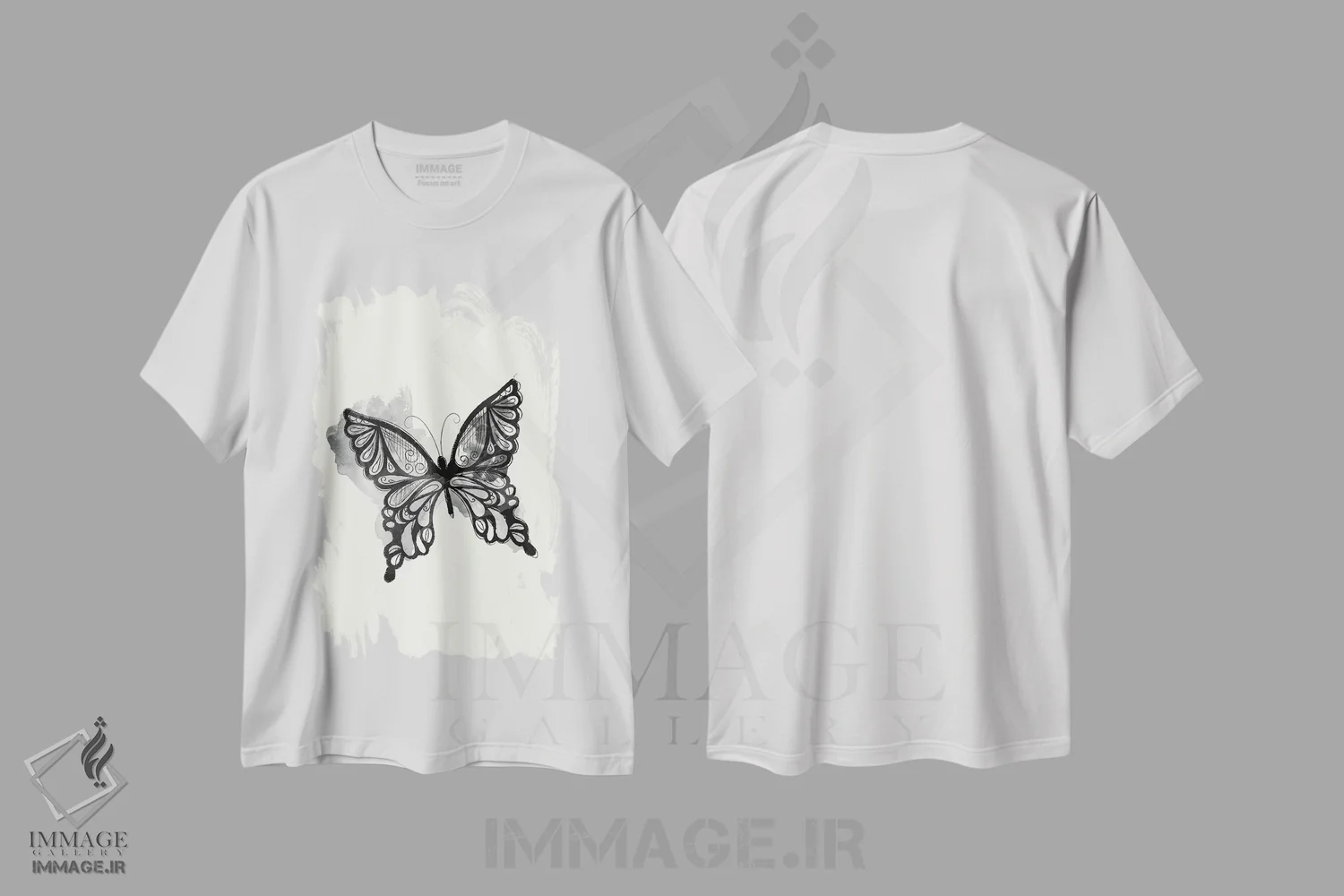 تیشرت سفید طرح دار زیبایی سیاه، دکور روستایی اثر جنیفر اللوری | immage.ir