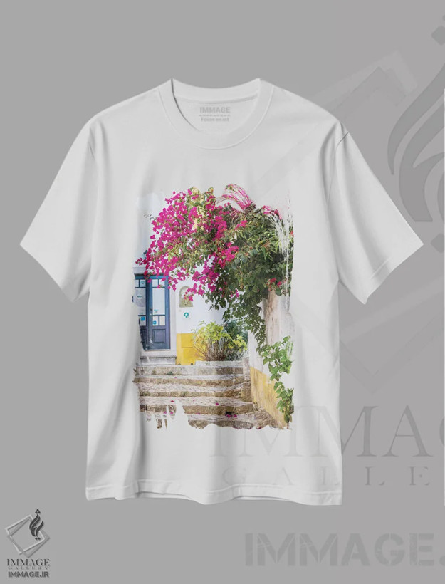 تیشرت سفید طرح دار آثار جولی اگِرز - immage.ir