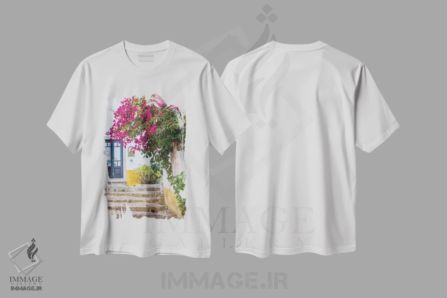 تیشرت سفید طرح دار آثار جولی اگِرز - immage.ir