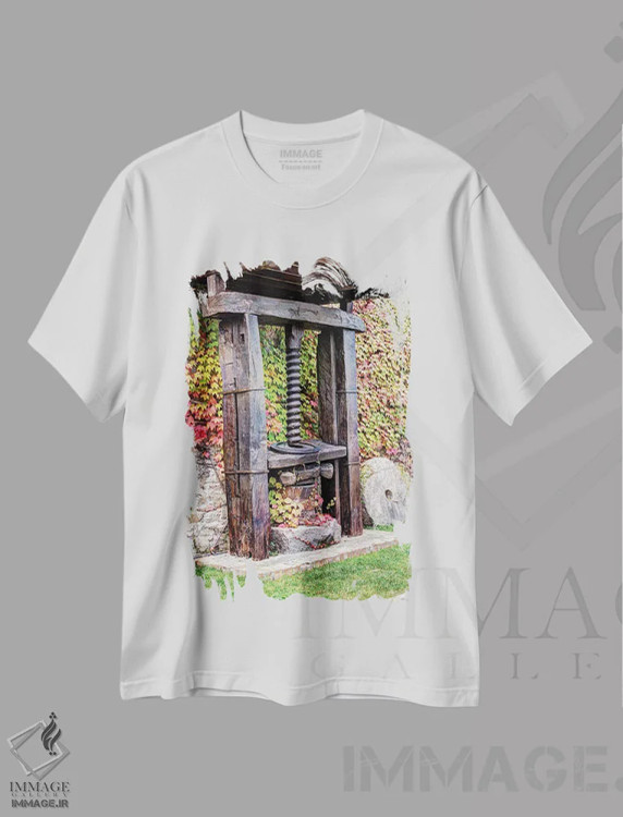 تیشرت سفید طرح دار آثار جولی اگِرز - immage.ir