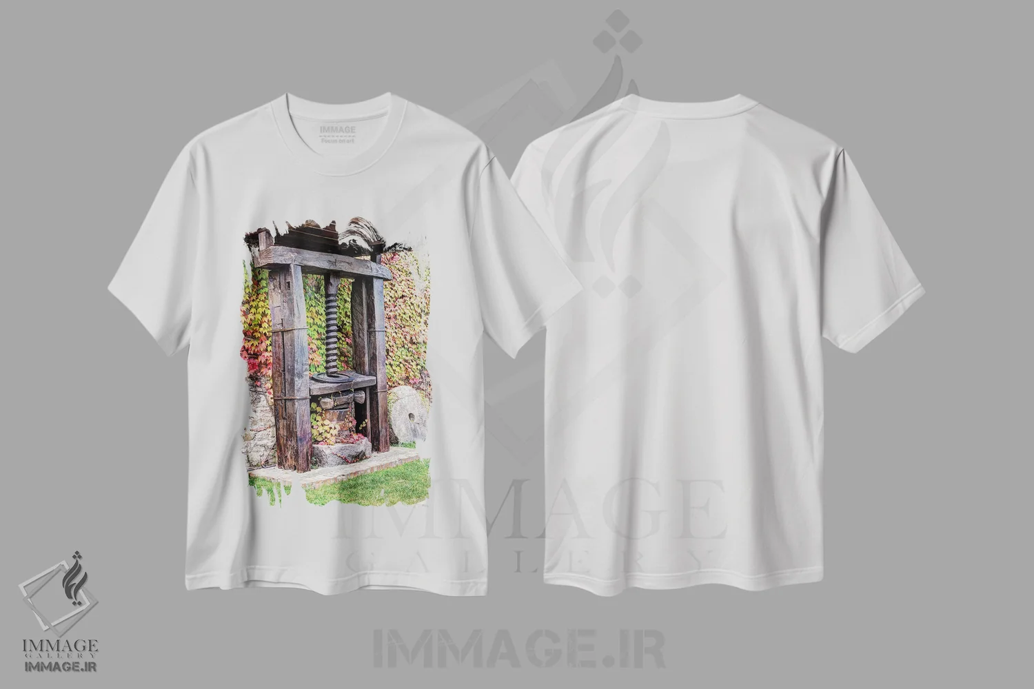 تیشرت سفید طرح دار آثار جولی اگِرز - immage.ir