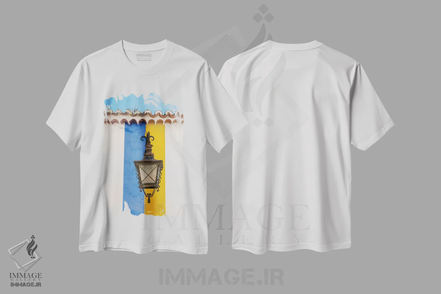 تیشرت سفید طرح دار آثار جولی اگِرز - immage.ir