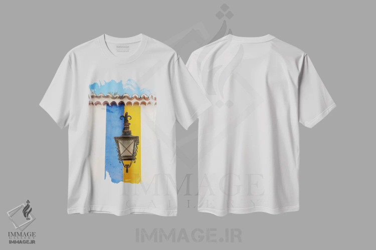 تیشرت سفید طرح دار آثار جولی اگِرز - immage.ir