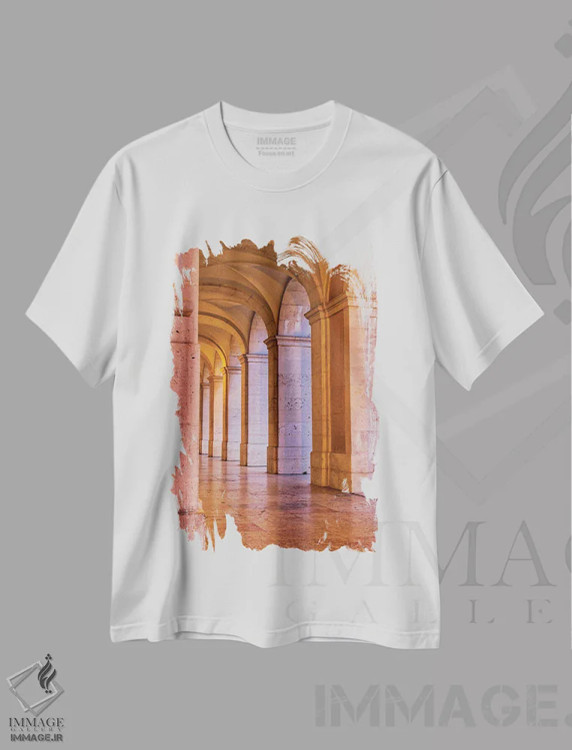 تیشرت سفید طرح دار آثار جولی اگِرز - immage.ir