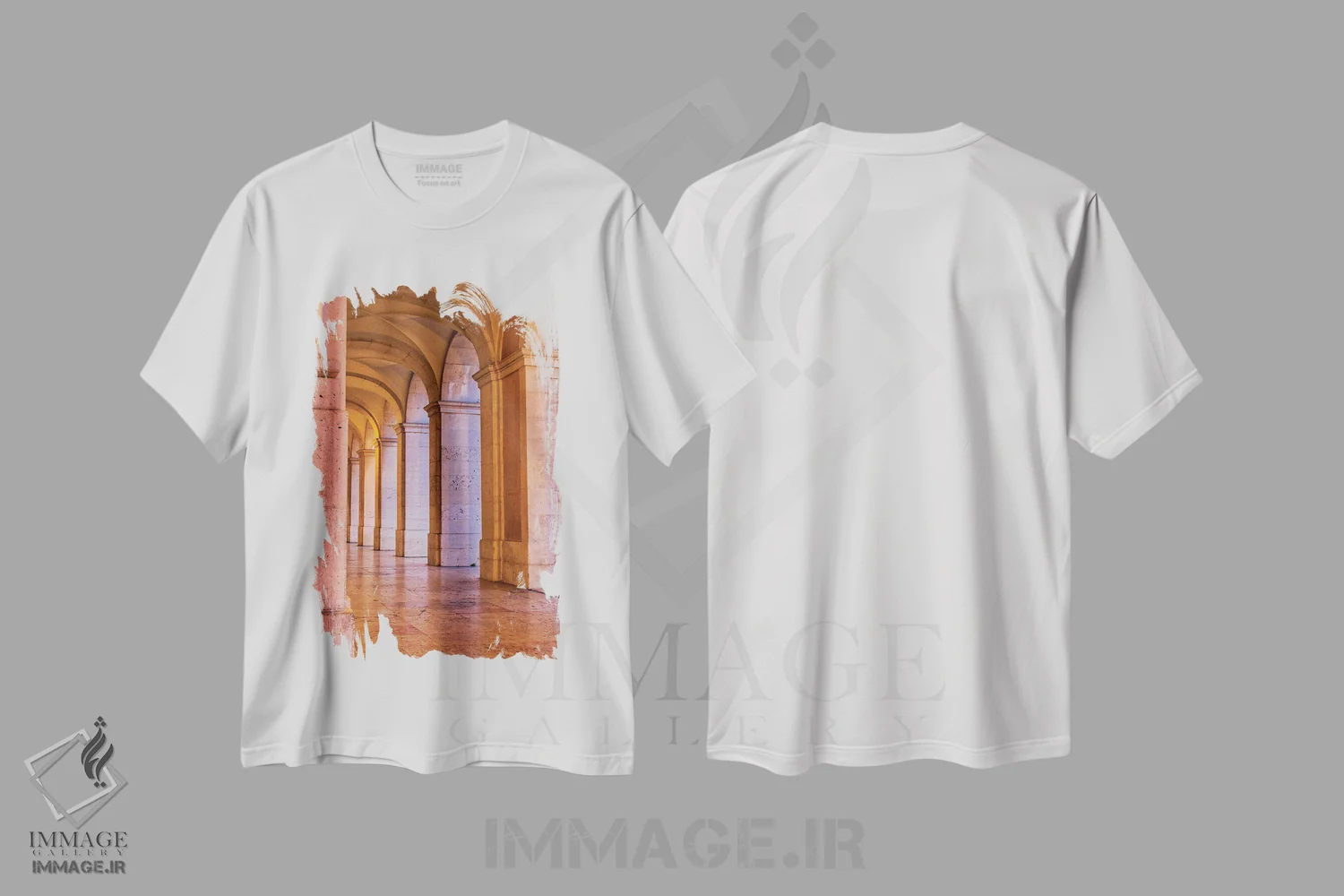 تیشرت سفید طرح دار آثار جولی اگِرز - immage.ir