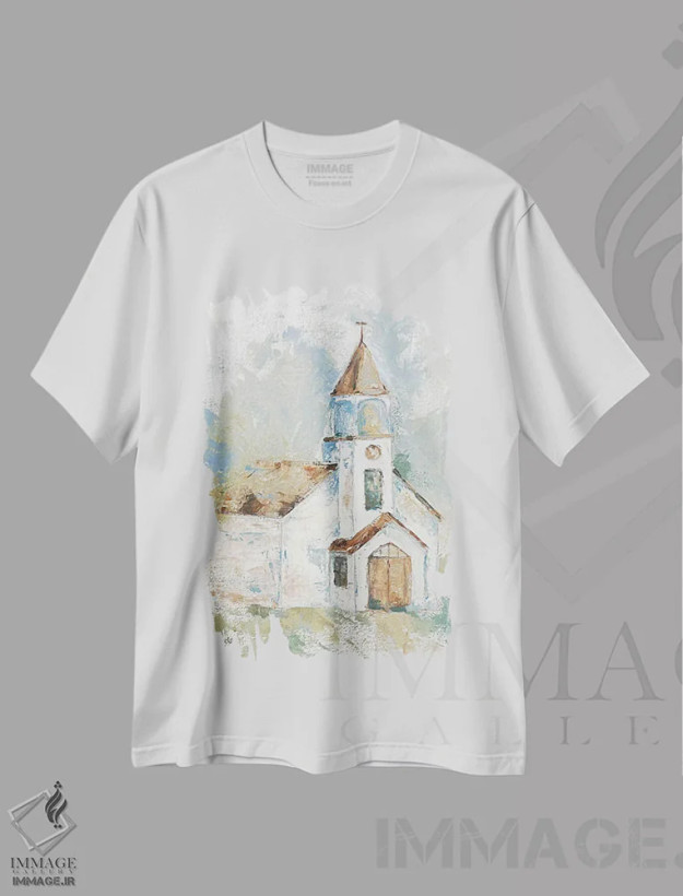 تیشرت سفید طرح دار اطمینان مبارک، دکور معاصر اثر جنیفر هولدن | فروشگاه ایماژ