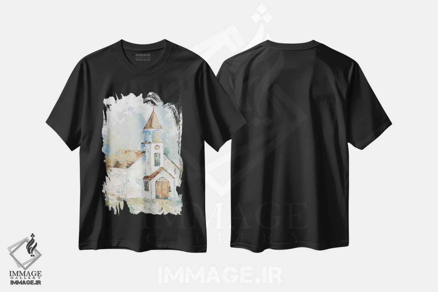 تیشرت مشکی طرح دار اطمینان مبارک، دکور معاصر اثر جنیفر هولدن | immage.ir