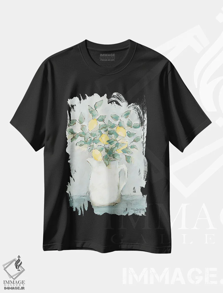 تیشرت مشکی طرح دار تازه چیده، دکور روستایی اثر جنیفر هولدن | immage.ir