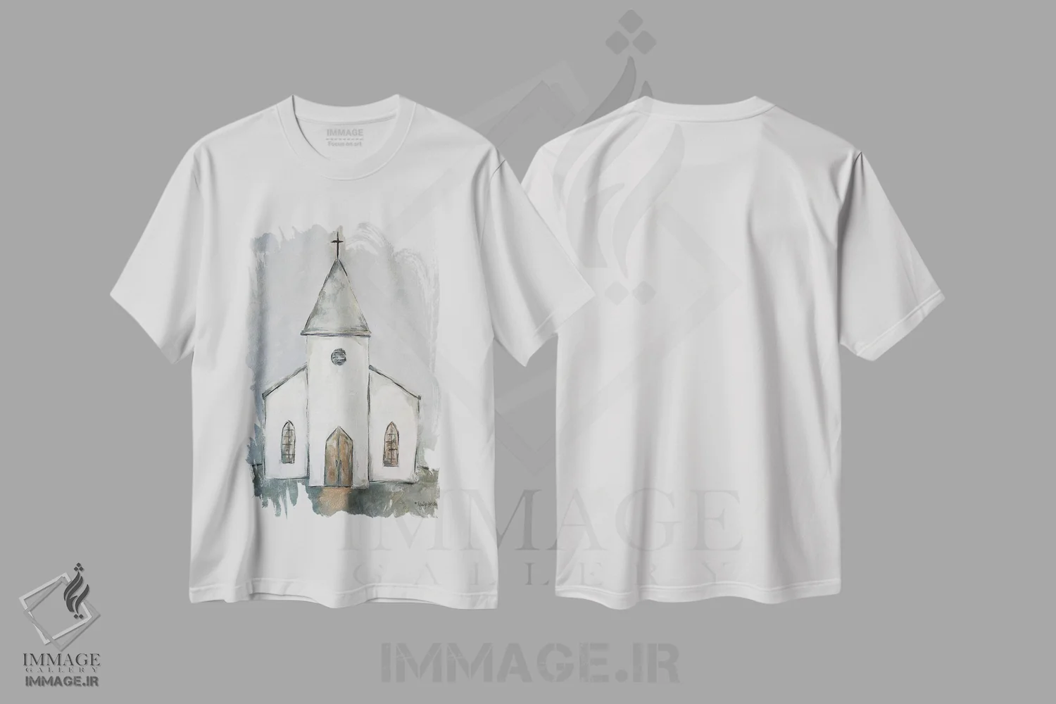 تیشرت سفید طرح دار عصر کلیسا، دکور روستایی اثر جنیفر هولدن | immage.ir