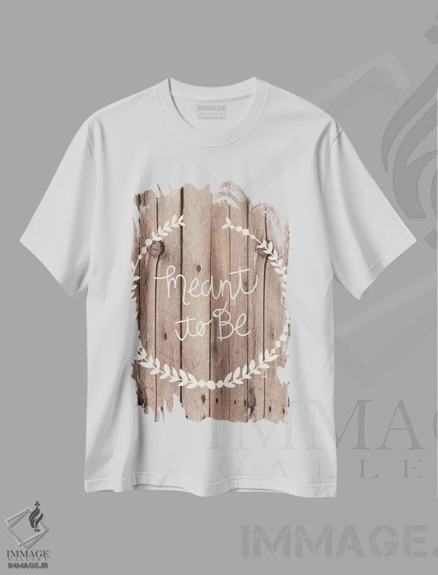 تیشرت سفید طرح دار عروسی روستایی، تزئینی اثر ژان کلی | فروشگاه ایماژ