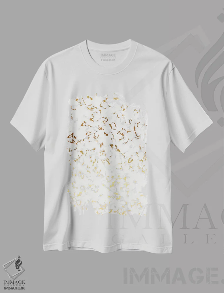 تیشرت سفید طرح دار ترازو ۱ اثر ژان کلی | فروشگاه ایماژ