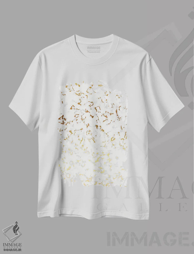 تیشرت سفید طرح دار ترازو ۱ اثر ژان کلی | فروشگاه ایماژ