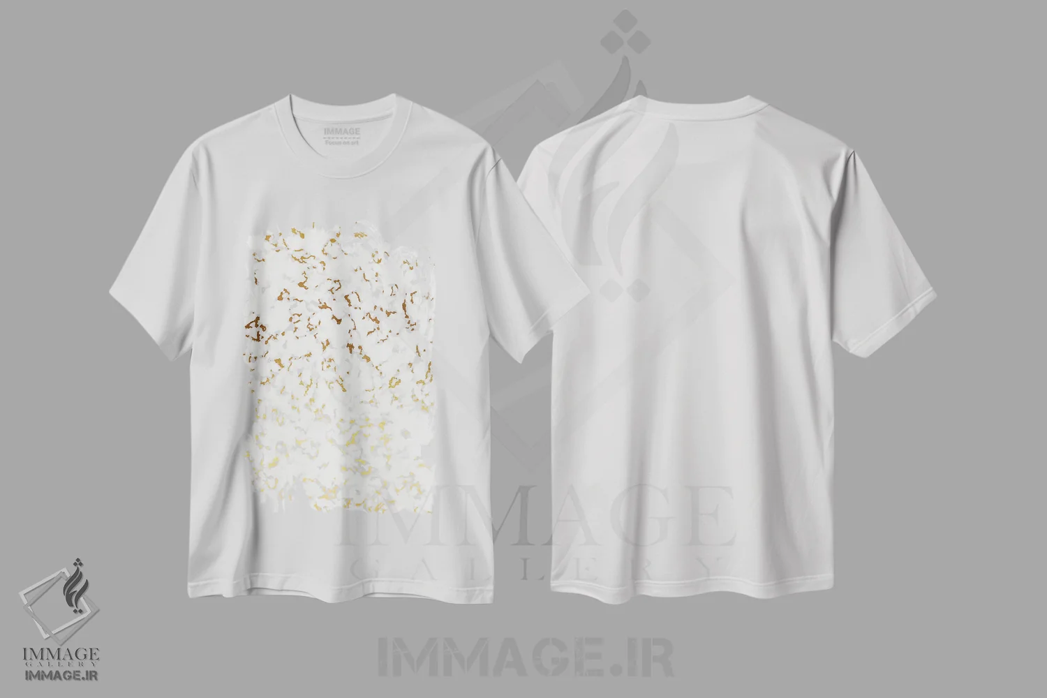 تیشرت سفید طرح دار ترازو ۱ اثر ژان کلی | فروشگاه ایماژ