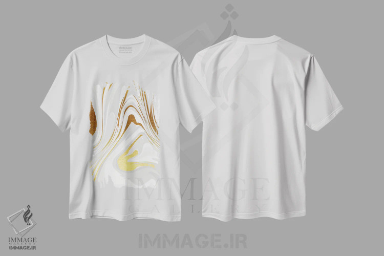 تیشرت سفید طرح دار ترازو ۲ اثر ژان کلی | immage.ir