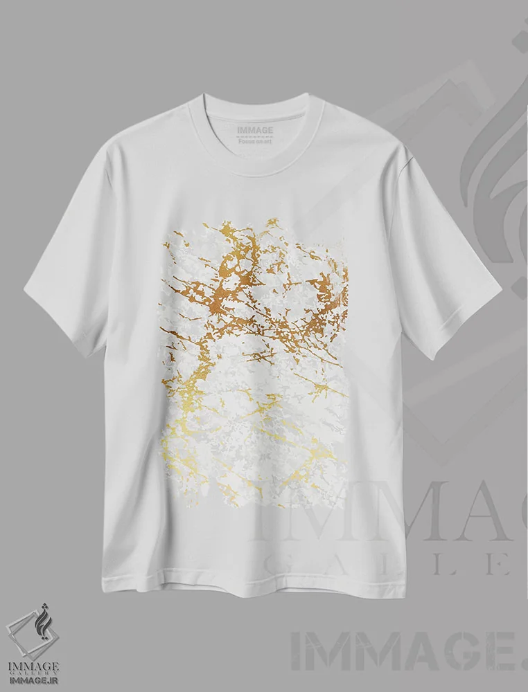 تیشرت سفید طرح دار ترازو ۴ اثر ژان کلی | immage.ir