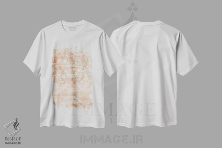 تیشرت سفید طرح دار پود گارنت ۳ اثر جون اریکا وس | immage.ir