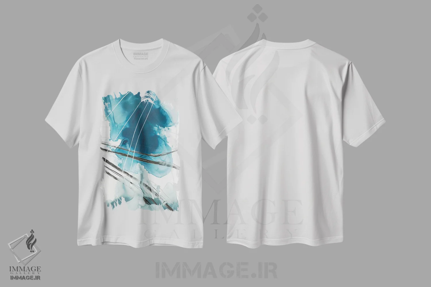 تیشرت سفید طرح دار ایندیگو زیبای ۲ اثر جون اریکا وس | immage.ir