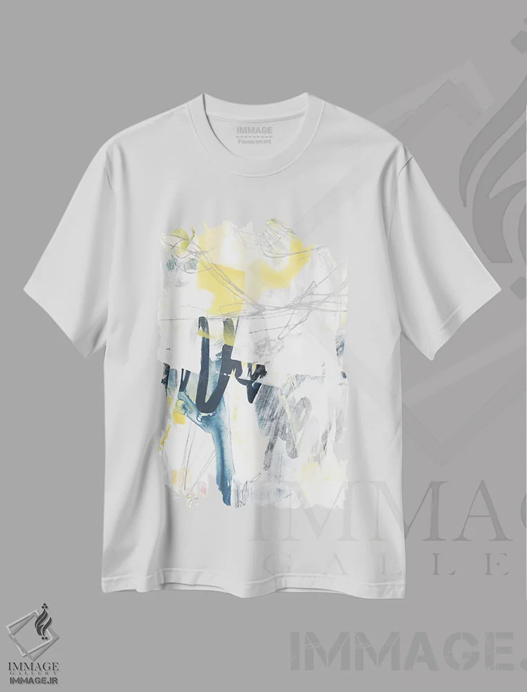 تیشرت سفید طرح دار گرافیتی شاعرانه ۲ اثر جون اریکا وس | فروشگاه ایماژ