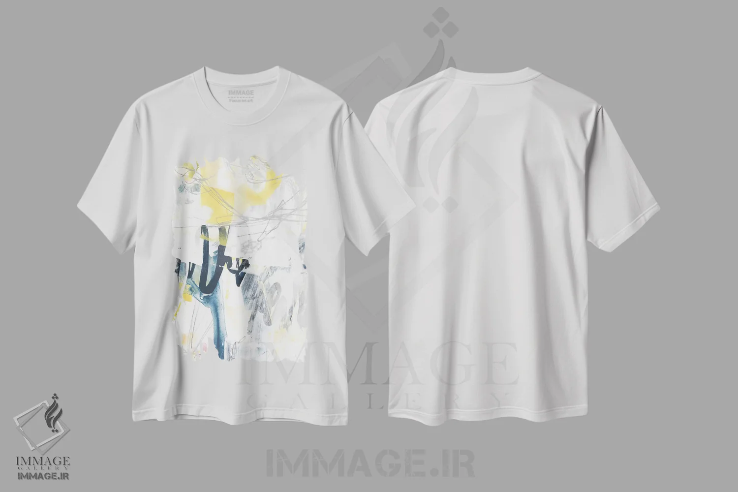 تیشرت سفید طرح دار گرافیتی شاعرانه ۲ اثر جون اریکا وس | فروشگاه ایماژ