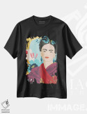 تیشرت مشکی طرح دار باغ فریدا دو، دکور بوهمی اثر جون اریکا وس | فروشگاه ایماژ