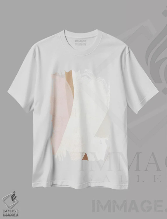 تیشرت سفید طرح دار اشکال سمفونیک سه اثر جون اریکا وس | immage.ir