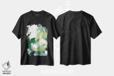 تیشرت مشکی طرح دار سنگ مرمر جنگلی دو اثر جون اریکا وس | فروشگاه ایماژ