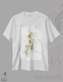 تیشرت سفید طرح دار گیاهان خیالی ۳، آبستره اثر جون اریکا وس | فروشگاه ایماژ