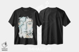 تیشرت مشکی طرح دار نگاه فرسکو ۱، آبستره اثر جون اریکا وس | immage.ir