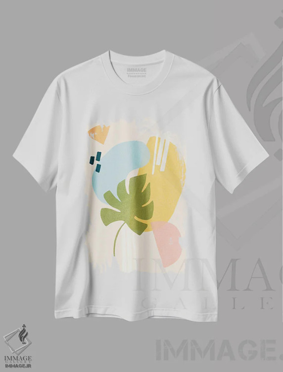تیشرت سفید طرح دار سمفونی ممفیس ۲، آبستره اثر جون اریکا وس | immage.ir
