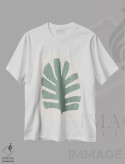 تیشرت سفید طرح دار تغییر شکل نخل ۳، دکور بوهمی اثر جون اریکا وس | فروشگاه ایماژ