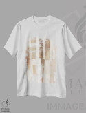 تیشرت سفید طرح دار لایه های عمودی ۲، آبستره اثر جون اریکا وس | immage.ir