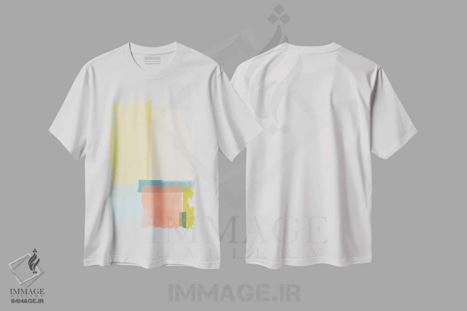 تیشرت سفید طرح دار چینتا ۱، آبستره اثر جون اریکا وس | immage.ir