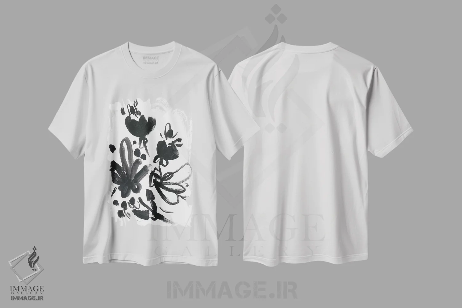 تیشرت سفید طرح دار شکوفهٔ کامئو دوم، دکور معاصر اثر جون اریکا وس | immage.ir