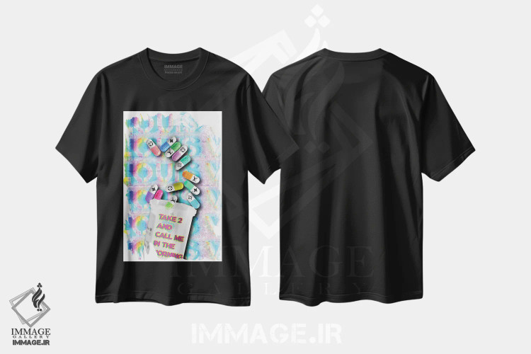 تیشرت مشکی طرح دار عطر کوکو، هنر دیجیتال اثر جسیکا استمپل | immage.ir