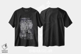 تیشرت مشکی طرح دار موتور اصلی شاتل فضایی، هنر تزئینی سیاه و سفید اثر جوزف فرناندو | immage.ir