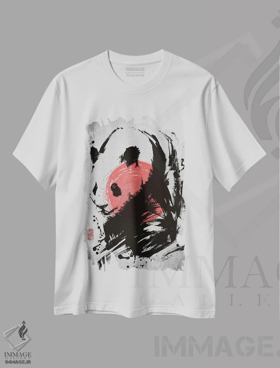 تیشرت سفید طرح دار پاندا، دکور آسیایی اثر جوزف فرناندو | immage.ir