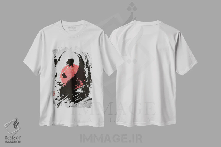 تیشرت سفید طرح دار پاندا، دکور آسیایی اثر جوزف فرناندو | immage.ir