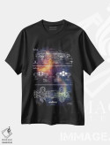 تیشرت مشکی طرح دار عقاب فضایی، تزئینی اثر جوزف فرناندو | immage.ir