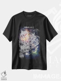 تیشرت مشکی طرح دار ماژول فرماندهی، تزئینی اثر جوزف فرناندو | فروشگاه ایماژ