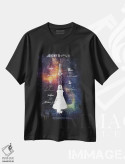 تیشرت مشکی طرح دار فضاپیمای مرکوری ۱، تزئینی اثر جوزف فرناندو | immage.ir