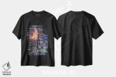 تیشرت مشکی طرح دار شاتل فضایی آمریکا، تزئینی اثر جوزف فرناندو | فروشگاه ایماژ