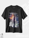 تیشرت مشکی طرح دار پیکربندی سایوز-اف جی ۱، تزئینی اثر جوزف فرناندو | فروشگاه ایماژ