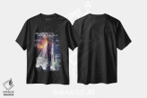 تیشرت مشکی طرح دار پیکربندی سایوز-اف جی ۱، تزئینی اثر جوزف فرناندو | فروشگاه ایماژ