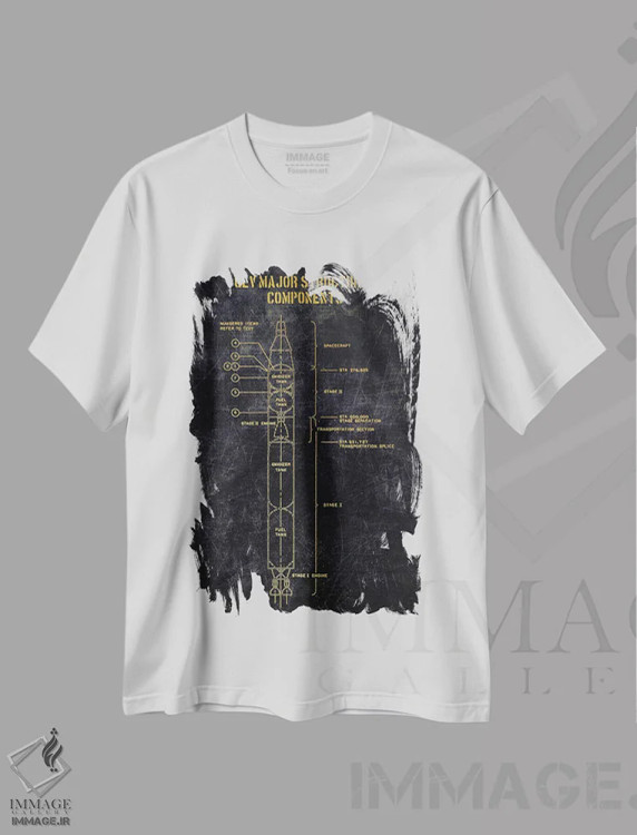 تیشرت سفید طرح دار ساختار اصلی GLV، هنر دیجیتال اثر جوزف فرناندو | immage.ir
