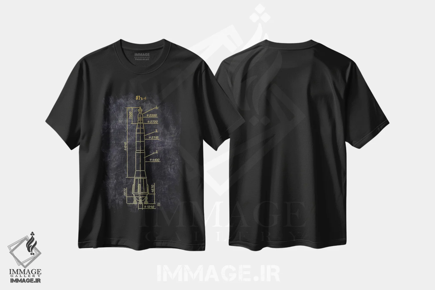 تیشرت مشکی طرح دار N1-D4، هنر دیجیتال اثر جوزف فرناندو | immage.ir