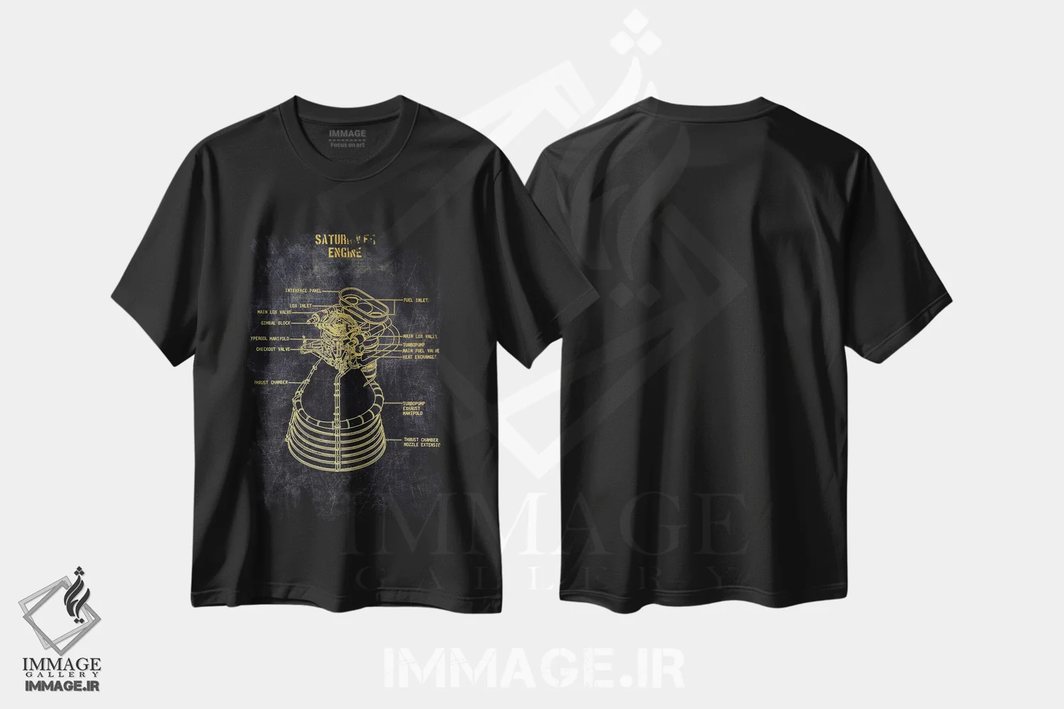 تیشرت مشکی طرح دار VF 1، هنر دیجیتال اثر جوزف فرناندو | فروشگاه ایماژ