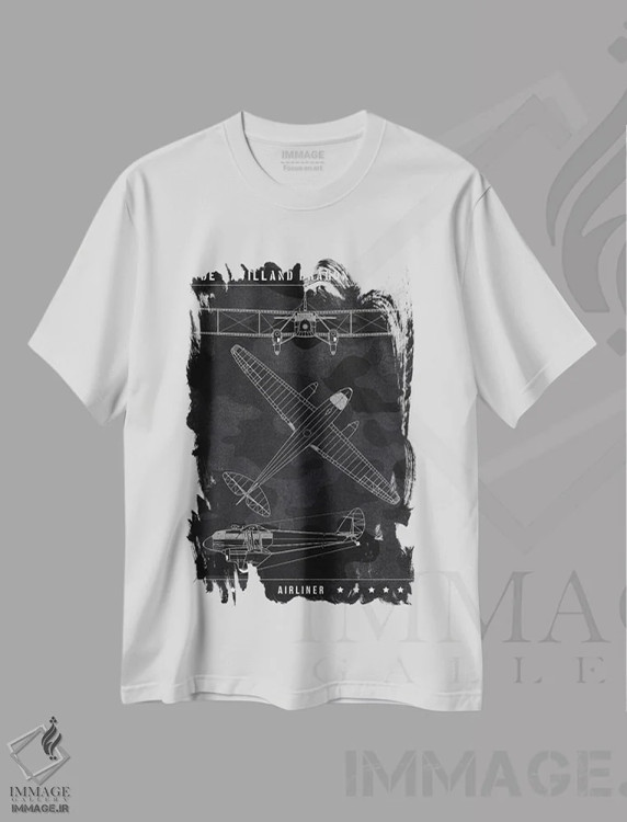 تیشرت سفید طرح دار دی هاویلند دراگون، تزئینی اثر جوزف فرناندو | فروشگاه ایماژ