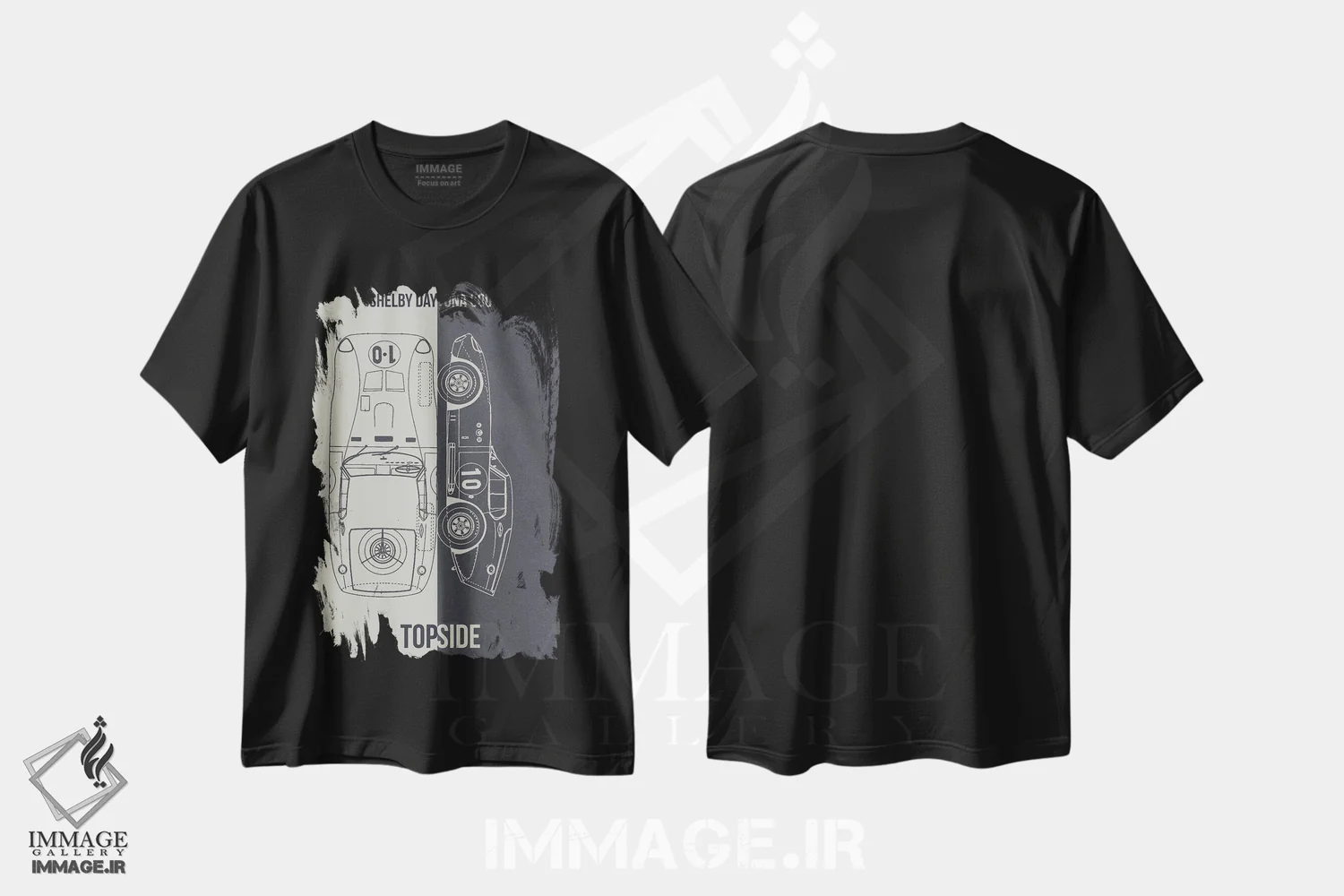 تیشرت مشکی طرح دار شلبی دیتونا، تزئینی اثر جوزف فرناندو | immage.ir